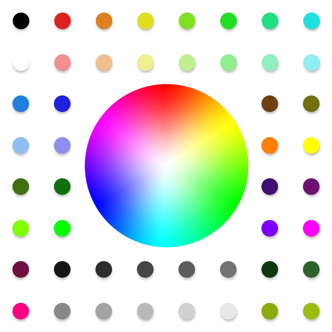 Colour spectrum and colour palettes